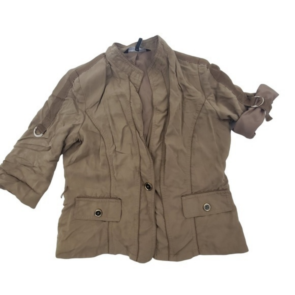 White House Black Market‎ Jacket 4P 4 Petite Brown